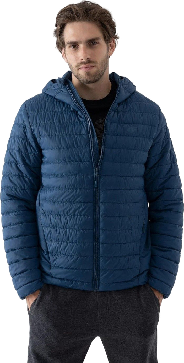Синяя куртка мужская. Куртка 7227017f. 1039005 Мужская куртка. Утепленная куртка с капюшоном визани, артикул 1710090.